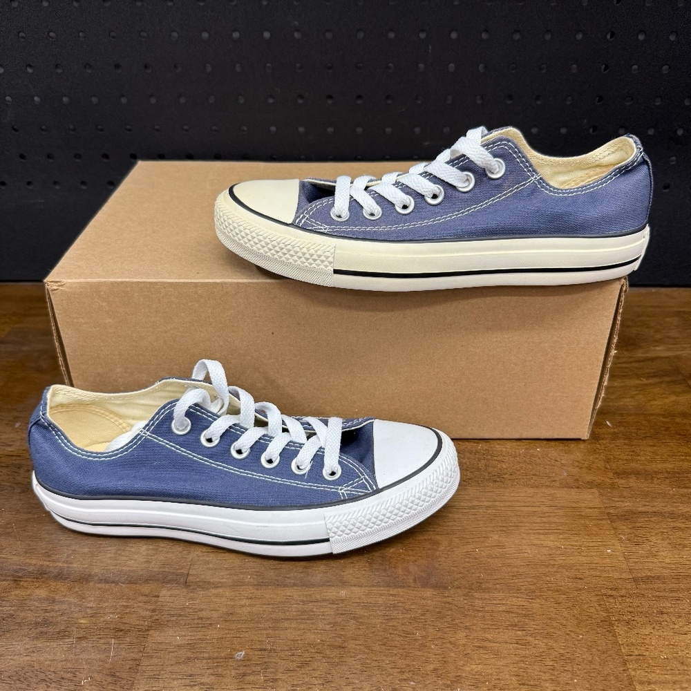 Used W/O Box! Women's Converse Chuck Taylor All Star Navy White Sneakers Size 7